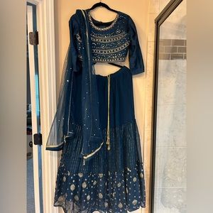 Beautiful lengha top and bottom